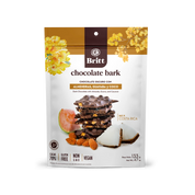 CORTEZAS DE CHOCOLATE NEGRO CON ALMENDRAS, GUAYABA Y COCO