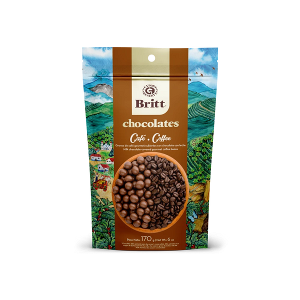 GRANOS DE CAFÉ CUBIERTOS CON CHOCOLATE CON LECHE