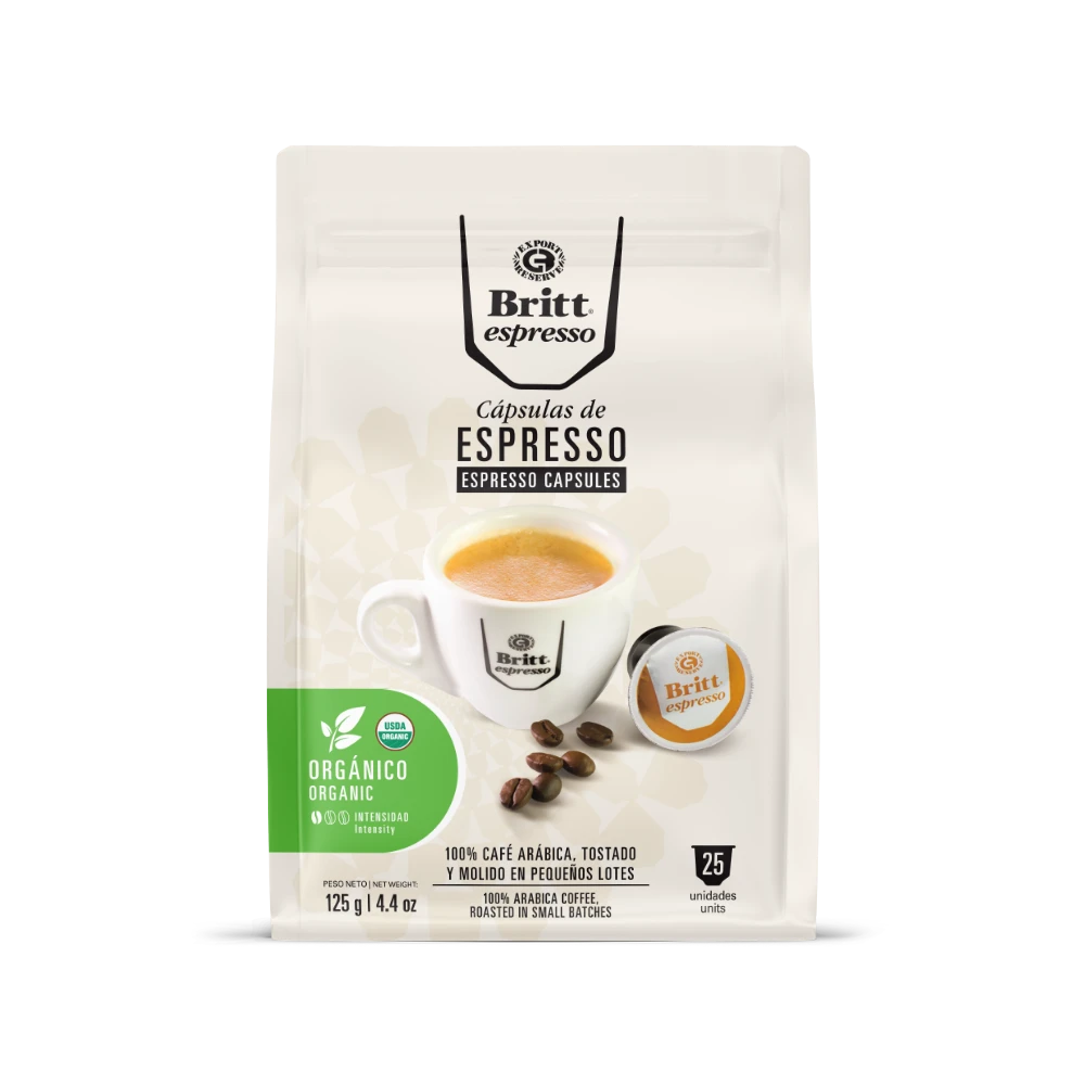 Organic Espresso Coffee Capsules – Café Britt