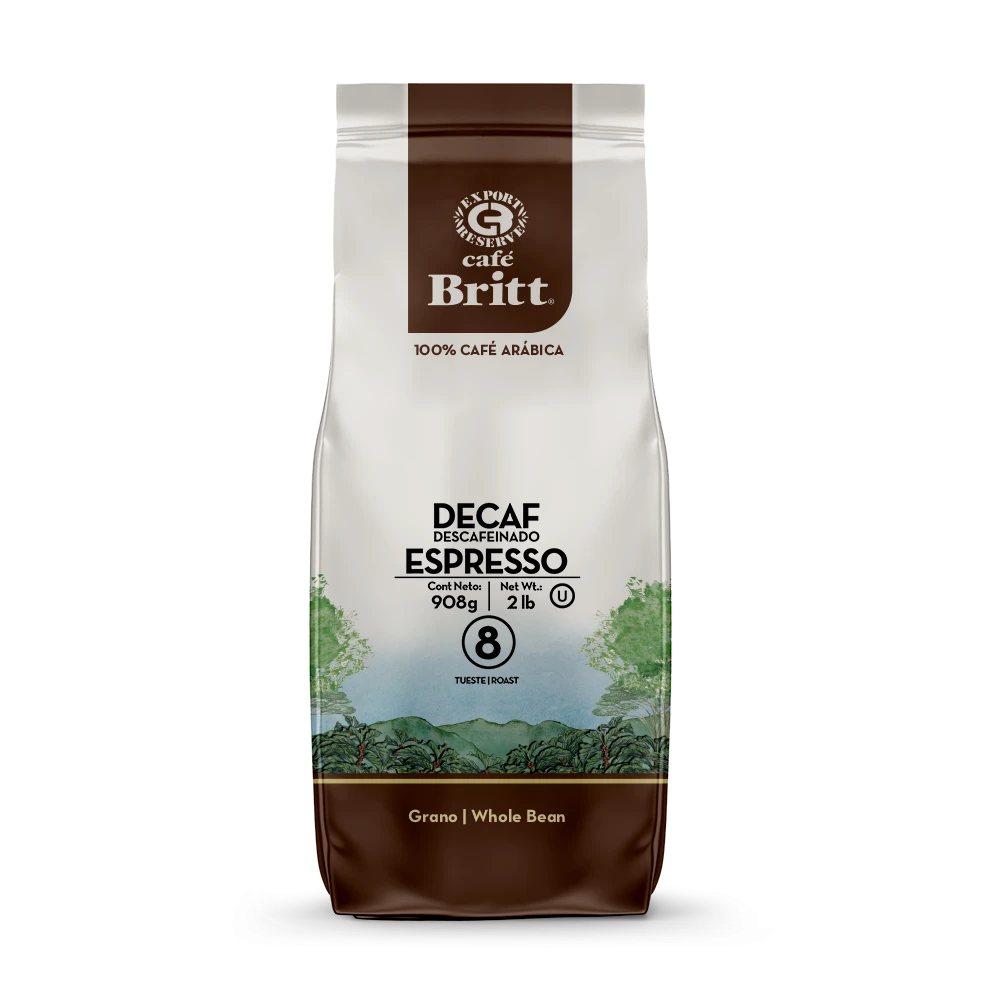COSTA RICAN DECAFFEINATED COFFEE 2LB Café Britt