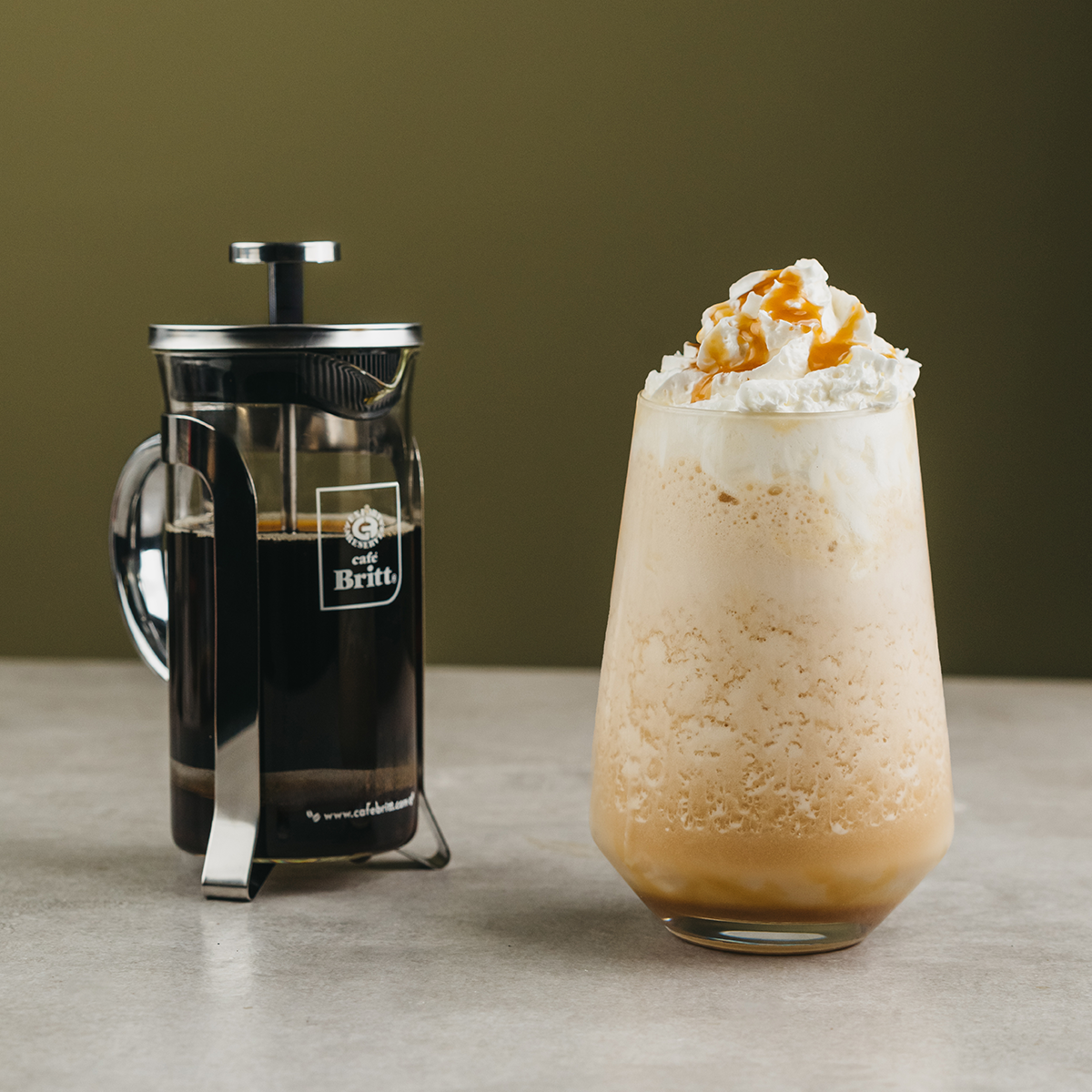 Caramel Frappé Recipe with Café Britt Coffee | Perfect Fall Treat