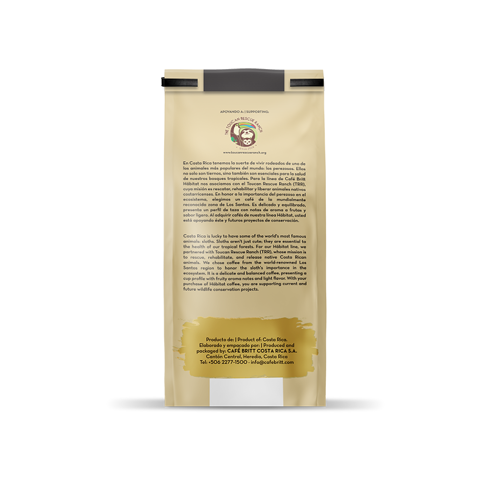 CAFÉ DEL PEREZOSO DEL HÁBITAT DE COSTA RICA