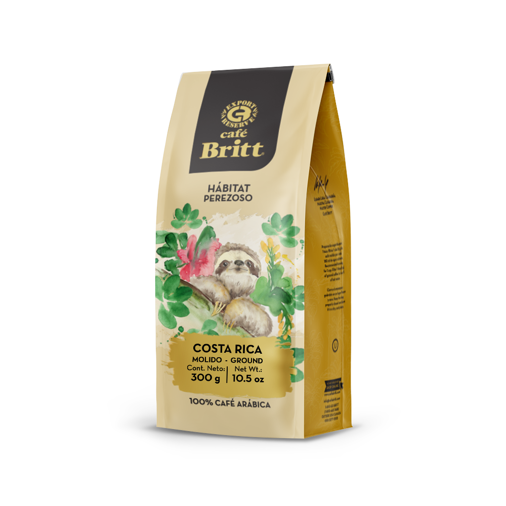CAFÉ DEL PEREZOSO DEL HÁBITAT DE COSTA RICA