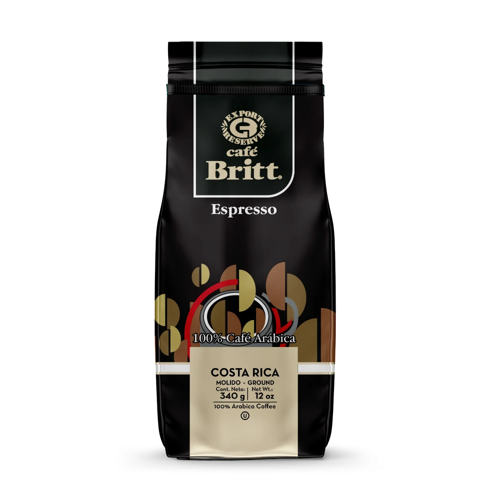 Café Britt's Costa Rican Espresso - Premium Altitude-Ripened Beans for Pure  Flavor