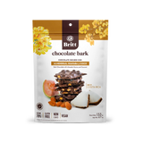 CORTEZAS DE CHOCOLATE NEGRO CON ALMENDRAS, GUAYABA Y COCO