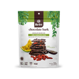 DARK CHOCOLATE BARKS WITH CHIA, PASSION FRUIT, AND GOJI BERRIES