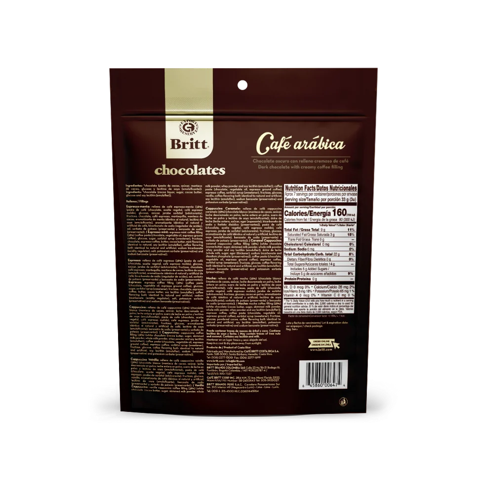 DARK CHOCOLATE WITH CREAMY COFFEE FILLING