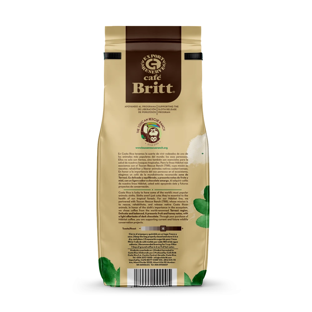 COSTA RICAN HABITAT SLOTH COFFEE