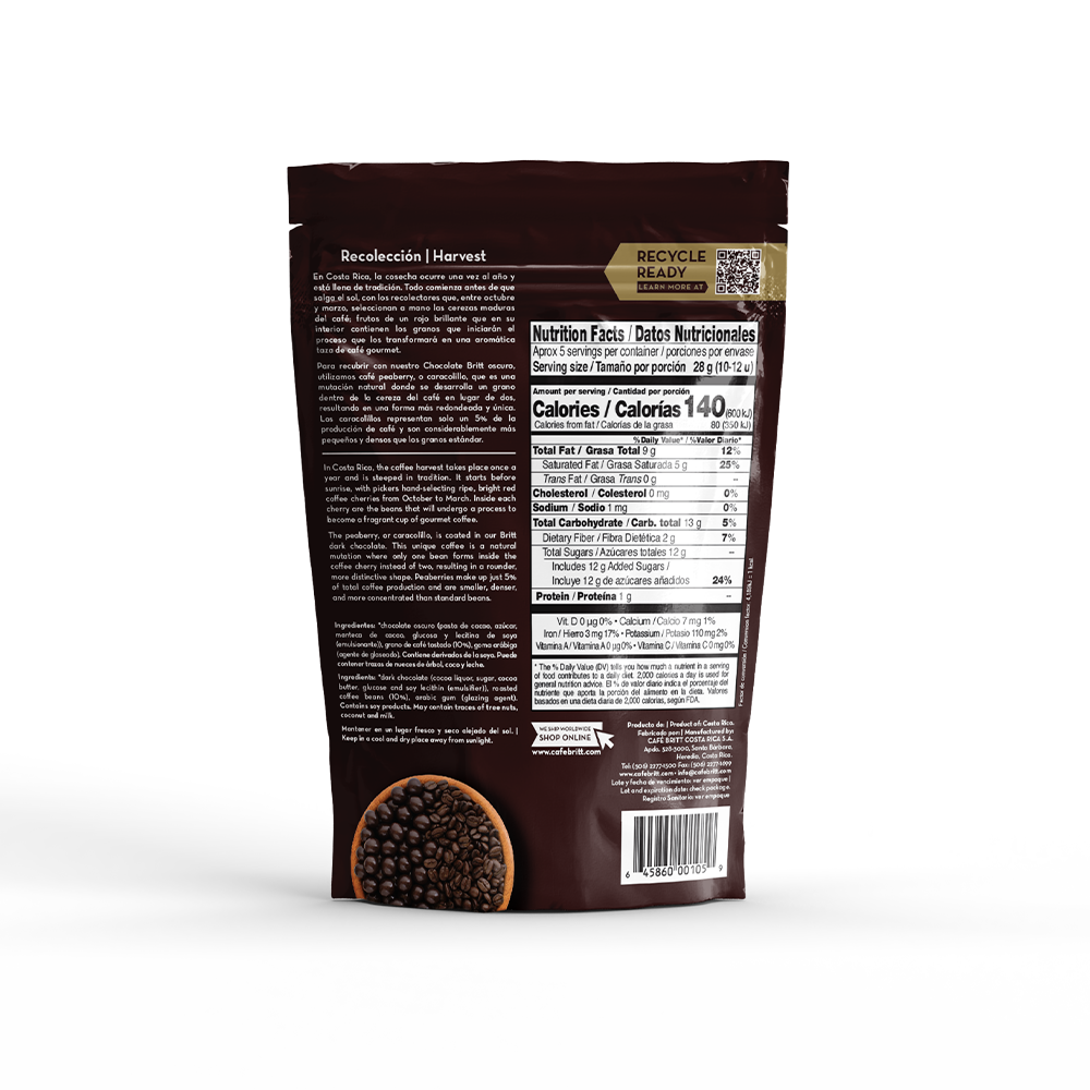 DARK CHOCOLATE COVERED COFFEE BEANS