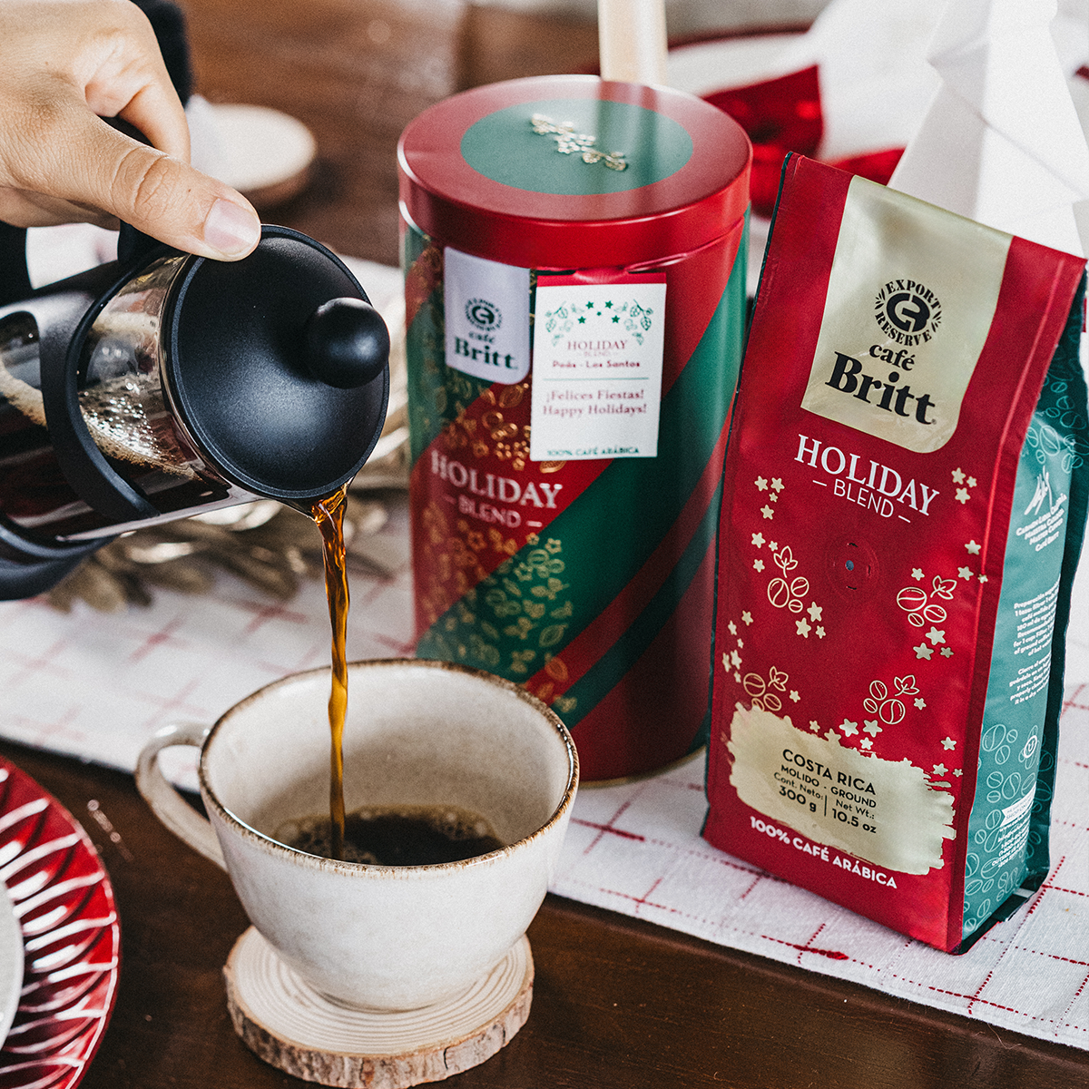 COSTA RICAN HOLIDAY BLEND WITH COLLECTIBLE CANISTER