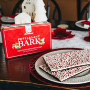 PEPPERMINT BARK CHOCOLATE WITH CANISTER